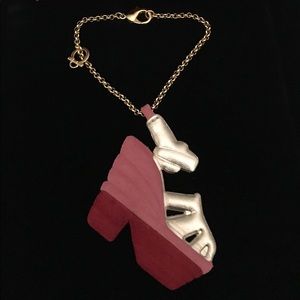 Vtg Salvatore Ferragamo Shoe Charm Bracelet